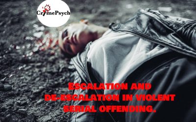 Escalation and de-escalation of violence in serial crimes