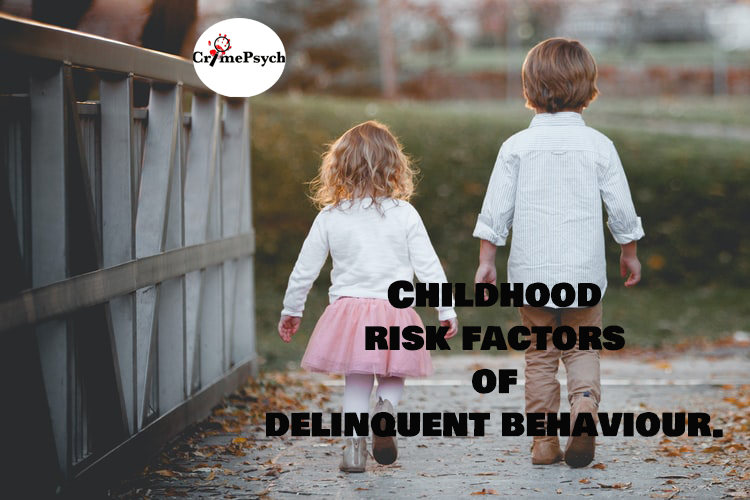 Childhood risk factors of delinquent behaviour.